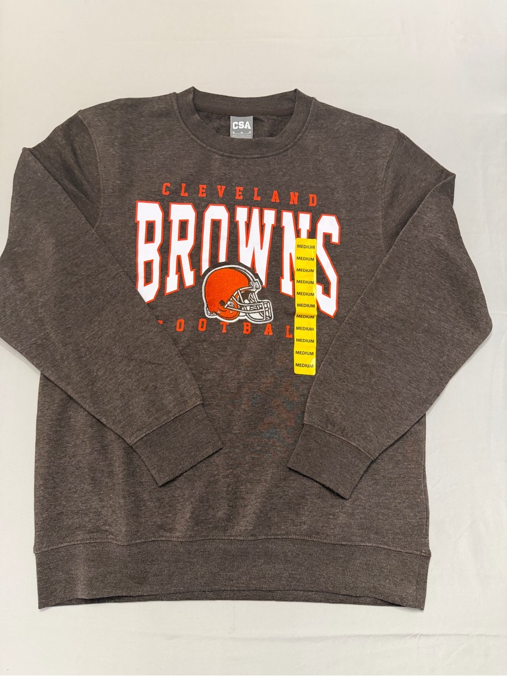 Cleveland Browns Men's Brown Crewneck Sweatshirt - Team Graphic
